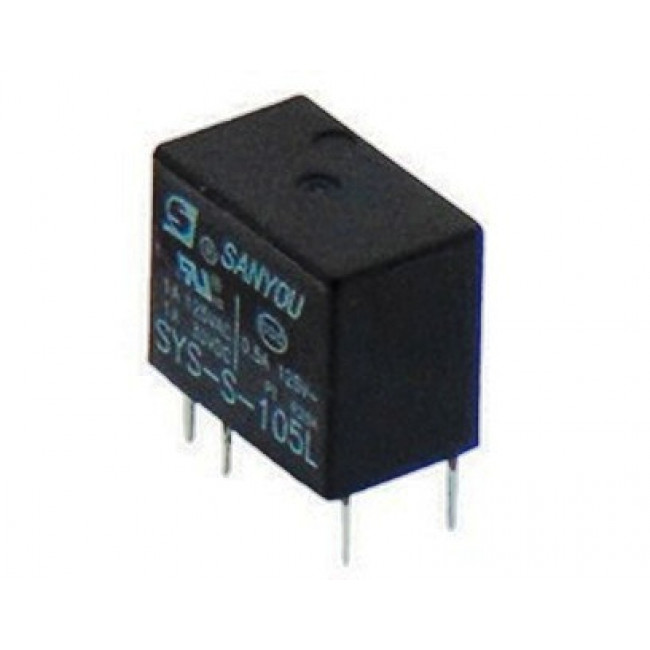 Ρελέ Μινιατούρας 1P 24V DC 1A SYS-S-124L SANYOU