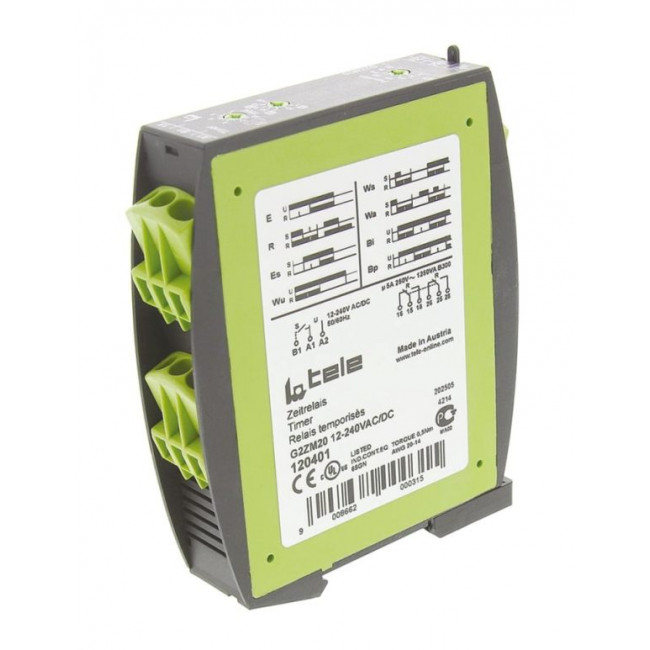 Χρονικό Ρελέ Ράγας 8 Λειτουργιών G2ZM20 TELE TECHNIK