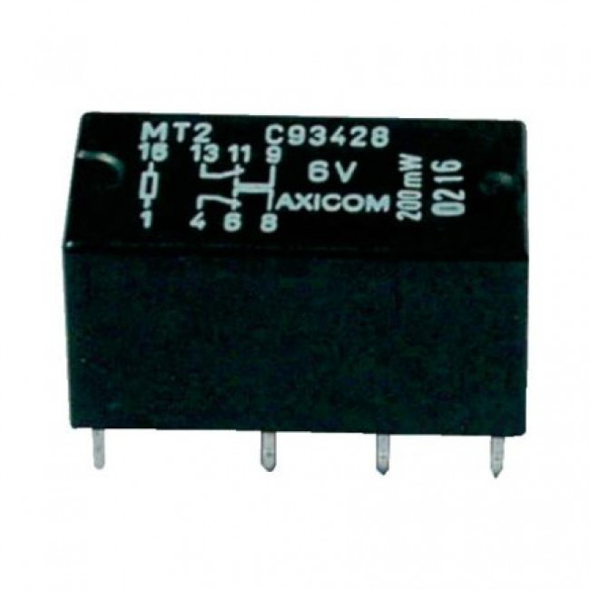 Ρελέ Μινιατούρας 2P 6V DC 1.25A C93428 SCHRACK