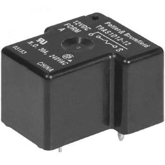 Ρελέ Υψηλών Ρευμάτων 1P 1NO 12VDC 30A PCB T9AS1D12-12 SCHRACK
