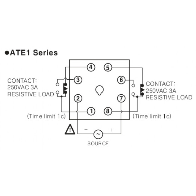 Χρονικό Ρελέ Πόρτας  On Delay ATE1-60S AUTONICS