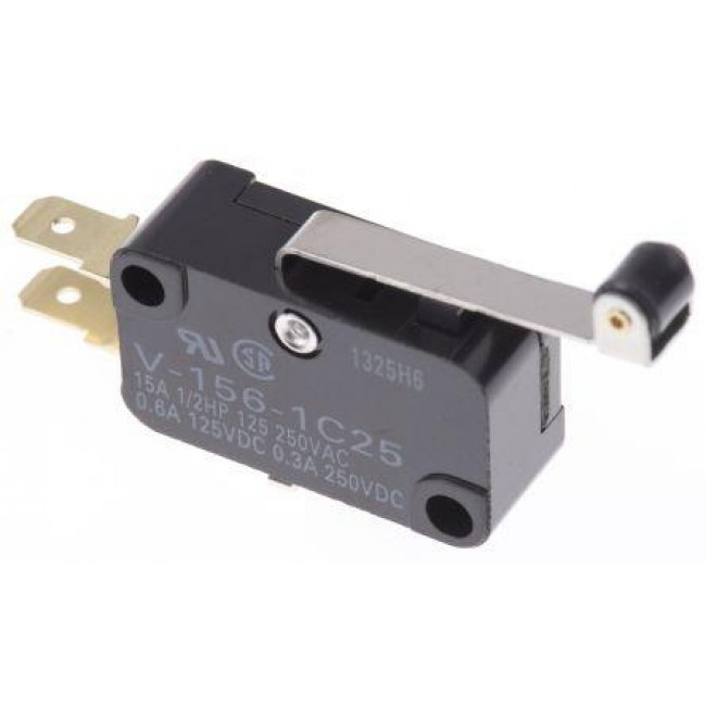 Μικροδιακόπτης Με Λαμάκι Και Ροδάκι V-156-1C-25 C&H