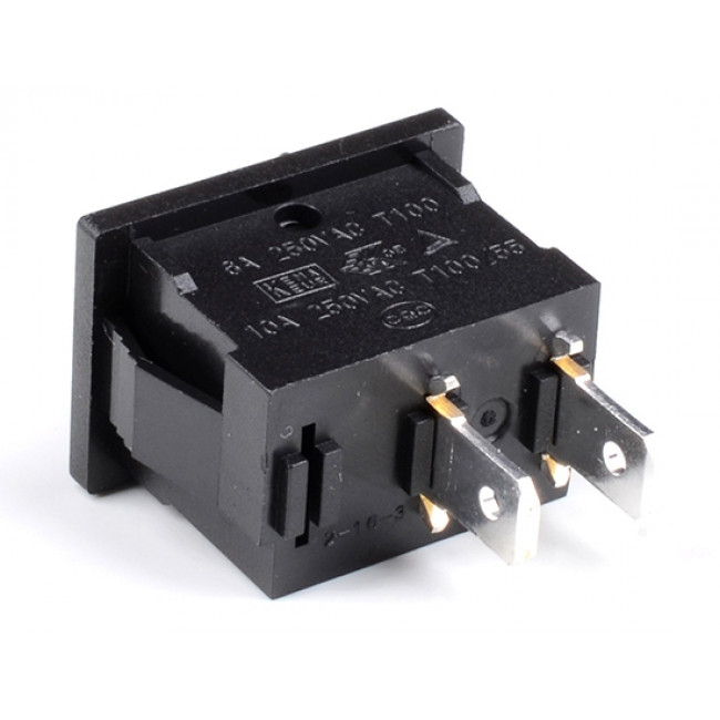 Διακόπτης Rocker ON-OFF Mini Μαύρο 250V RK2-16 SOKEN