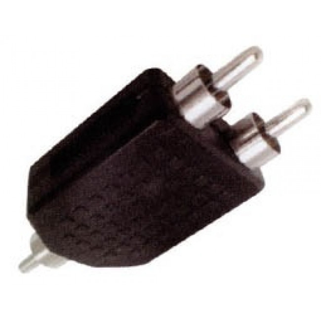 RCA Adaptor Αρσενικό Σε RCA Αρσενικό Διπλό Μαύρο AU1532 ULTIMAX