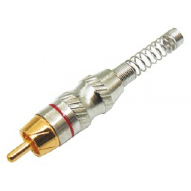RCA Βύσμα Αρσενικό 8mm² Κόκκινο RP061R LANCOM