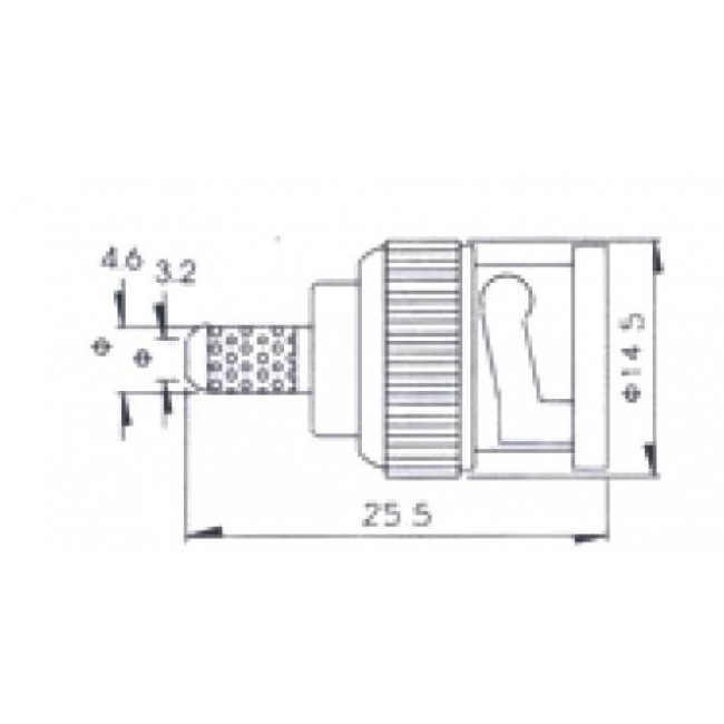 BNC Βύσμα Αρσενικό Για Καλώδιο RG174 V-7001DS ULTIMAX