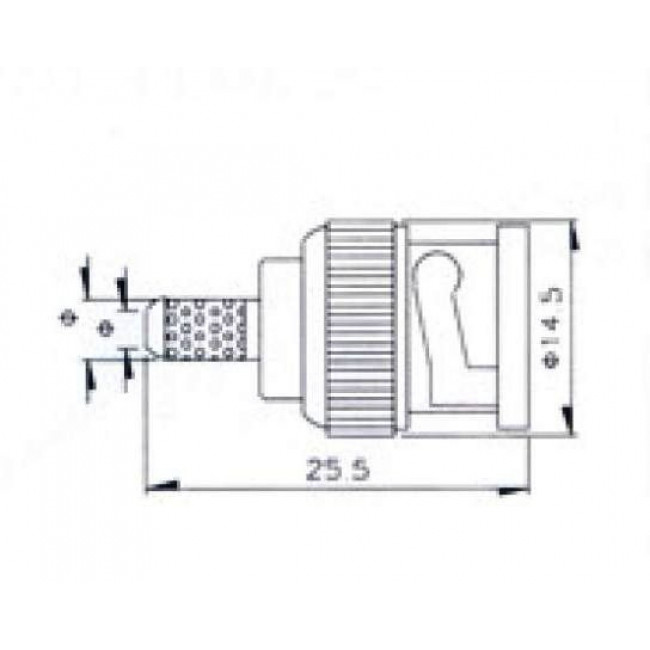 BNC Βύσμα Αρσενικό Για Καλώδιο RG59 V-7001B ULTIMAX