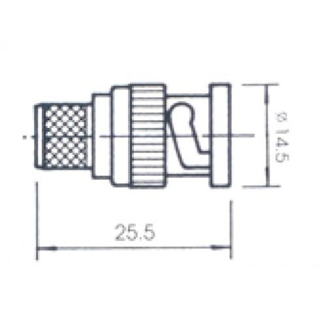 BNC Βύσμα Αρσενικό Για Καλώδιο RG213 V-7001E ULTIMAX
