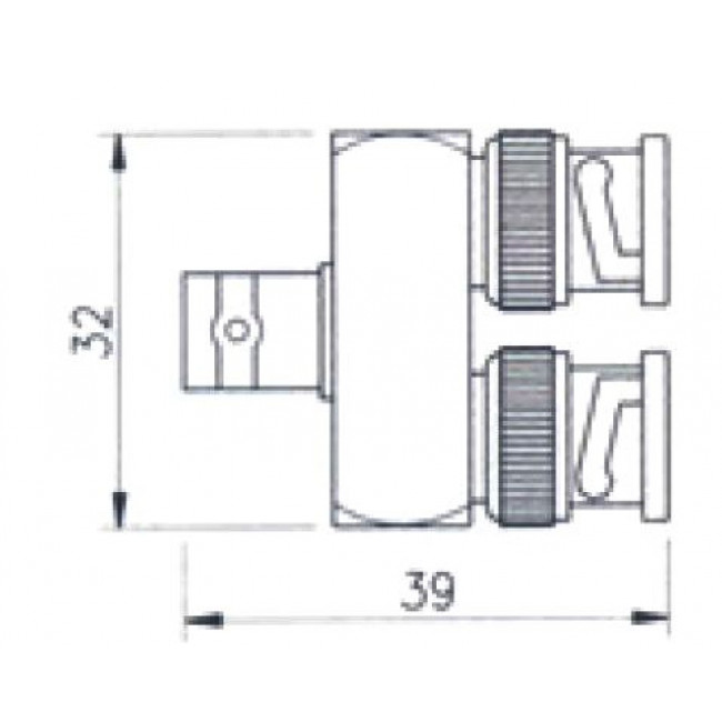 BNC Adaptor Θηλυκό Σε BNC Αρσενικό Διπλό V-7090 ULTIMAX