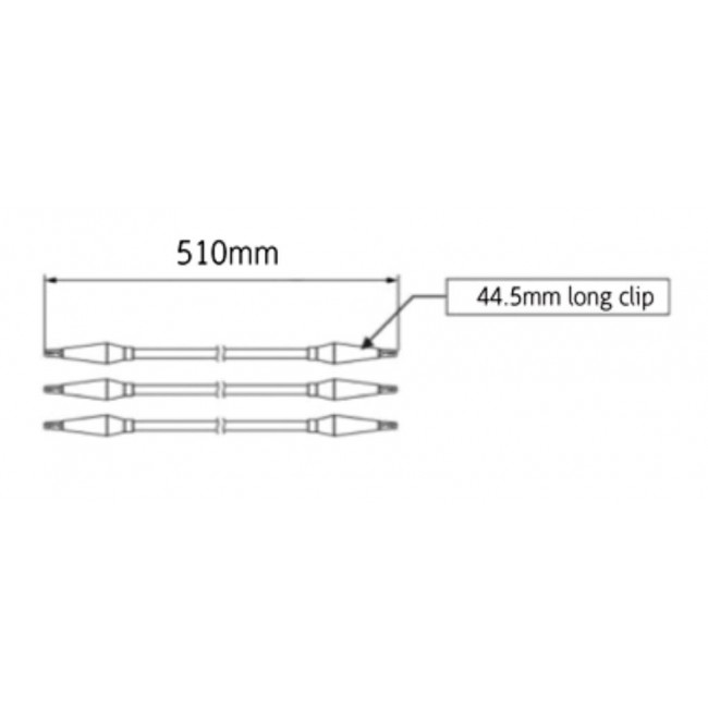 Κροκοδειλάκι 44.5mm (Σετ 5τεμ.) Πολύχρωμοι XJ-K018C LZ