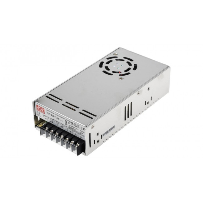Τροφοδοτικό 200W Με Έξοδο 12VDC 16.7A SP200-12 MEAN WELL