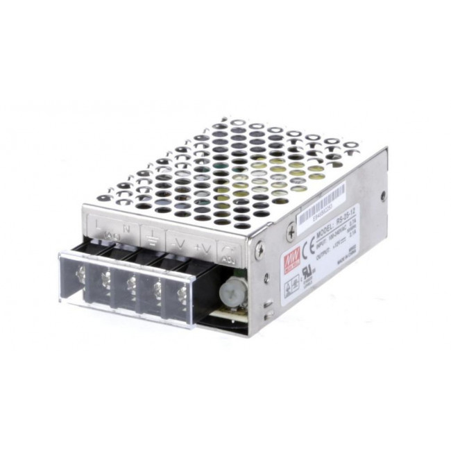 Τροφοδοτικό 25W Με Έξοδο 24VDC 1.5A RS25-48 MEAN WELL