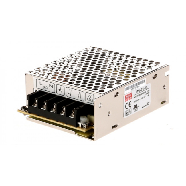 Τροφοδοτικό 35W Με Έξοδο 12VDC 3A RS35-12 MEAN WELL