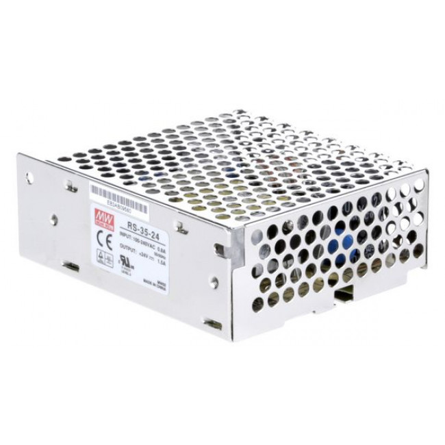 Τροφοδοτικό 35W Με Έξοδο 12VDC 3A RS35-12 MEAN WELL
