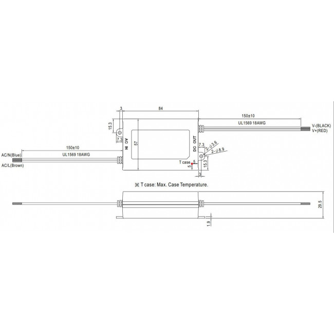 Τροφοδοτικό 25W Με Έξοδο 12VDC 2.1A IP42 APV25-12 MEAN WELL
