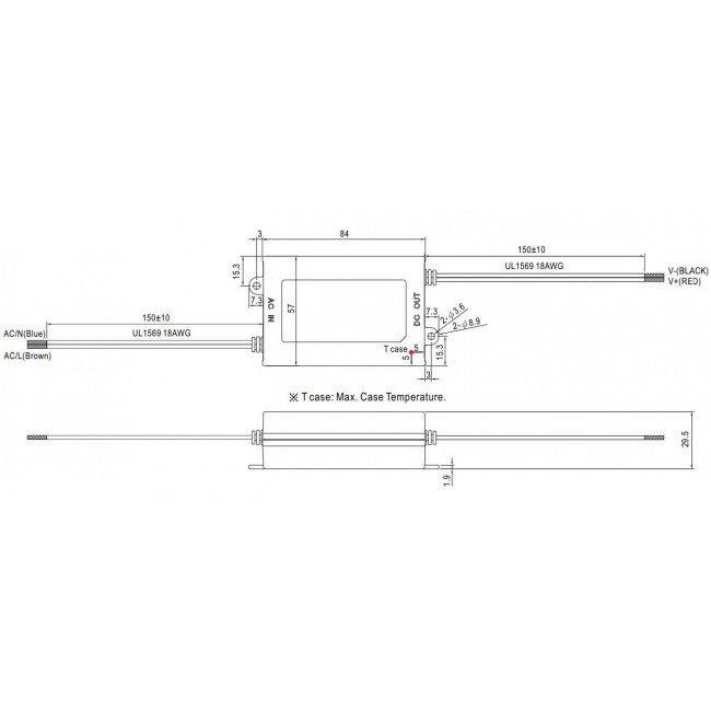 Τροφοδοτικό 36W Με Έξοδο 12VDC 3A IP42 APV35-12 MEAN WELL