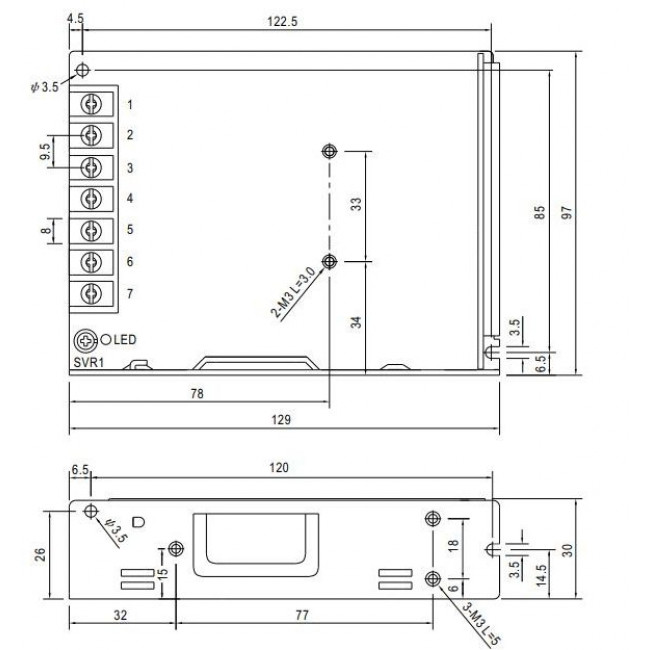 Τροφοδοτικό 100W Με Έξοδο 24VDC 4.5A LRS100-24 MEAN WELL