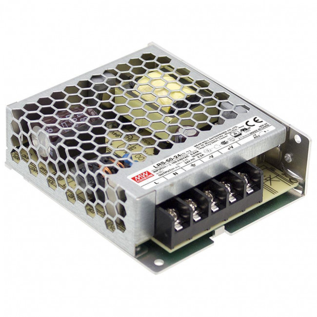 Τροφοδοτικό 50W Με Έξοδο 12VDC 4.2A LRS50-12 MEAN WELL
