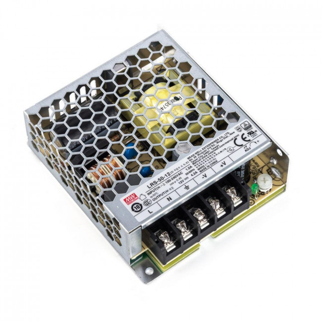 Τροφοδοτικό 50W Με Έξοδο 12VDC 4.2A LRS50-12 MEAN WELL