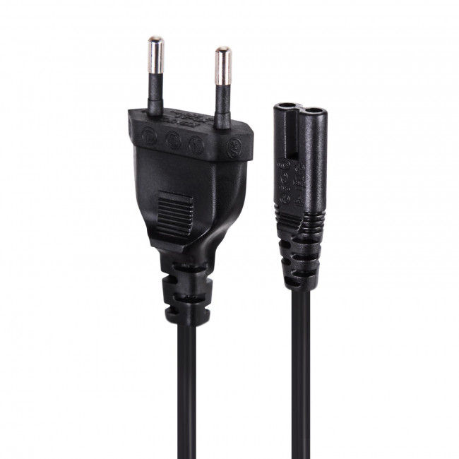 Καλώδιο Τροφοδοσίας Συσκευών 2X0.75mm² 1.8m Μαύρο OUS