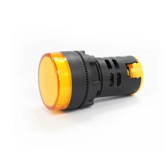 Ενδεικτική Λυχνία Πόρτας LED Φ22 Κίτρινο 230VAC AD22-22DS KND ELECTRIC
