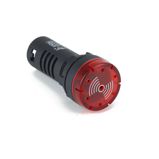 Ενδεικτική Λυχνία Πόρτας LED Φ22 Κόκκινο Με Buzzer 24VAC/DC AD22-22MSD XINDALI