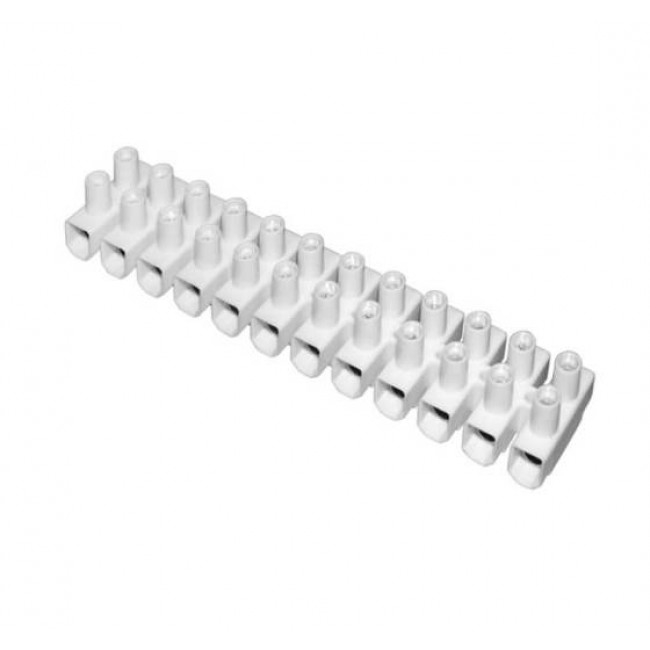 Κλέμμα Σειράς 12Ρ 2.5mm2 Λευκό PA20P HEAVY POWER