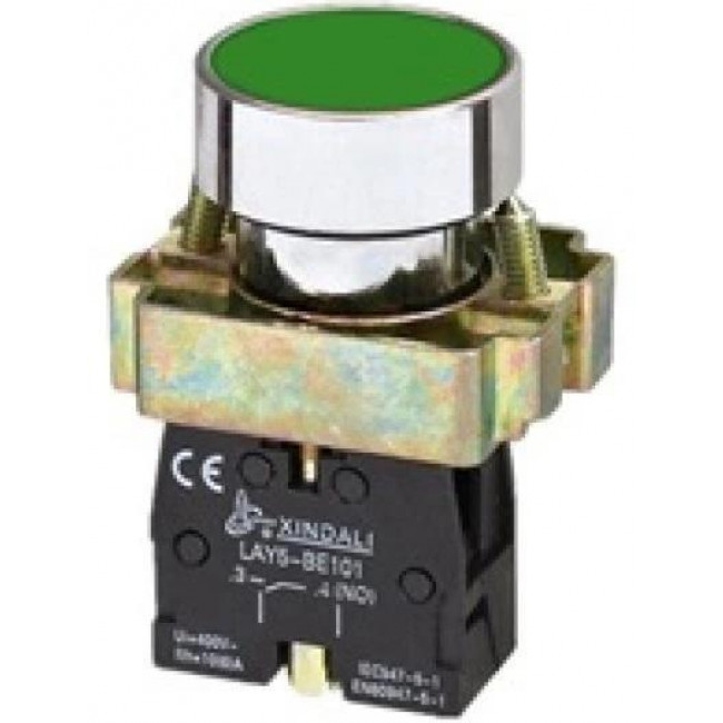 Μπουτόν Πόρτας Φ22 1NO Πράσινο LAY5-BA31 KND ELECTRIC