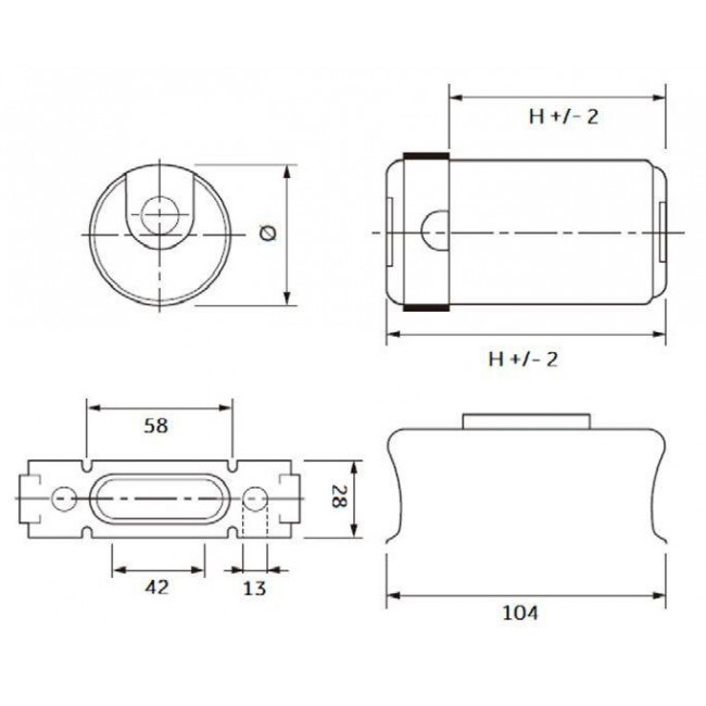 Πυκνωτής Εκκινήσεως 63-80μF 250V EL Series COMAR