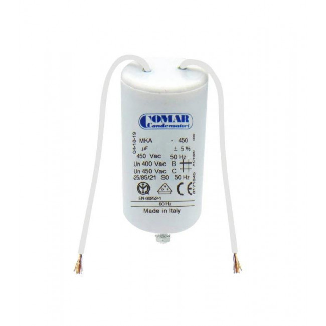 Πυκνωτής Μονίμου Λειτουργίας 6.3μF 450V Με Καλώδιο CVF150 COMAR