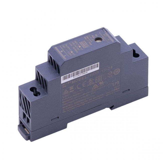Τροφοδοτικό Ράγας 15W Με Έξοδο 24VDC 0.63A HDR15-24 MEAN WELL