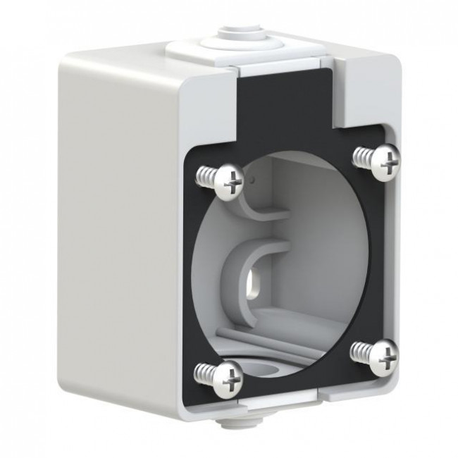 Κουτί Επίτοιχο Για Πρίζές 50x50mm Γκρι 106-0g PC ELECTRIC