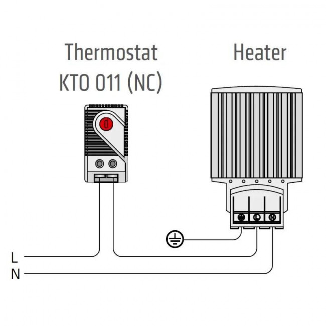 Θερμοστάτης Θέρμανσης Ράγας NC KTO-011F NATURAL
