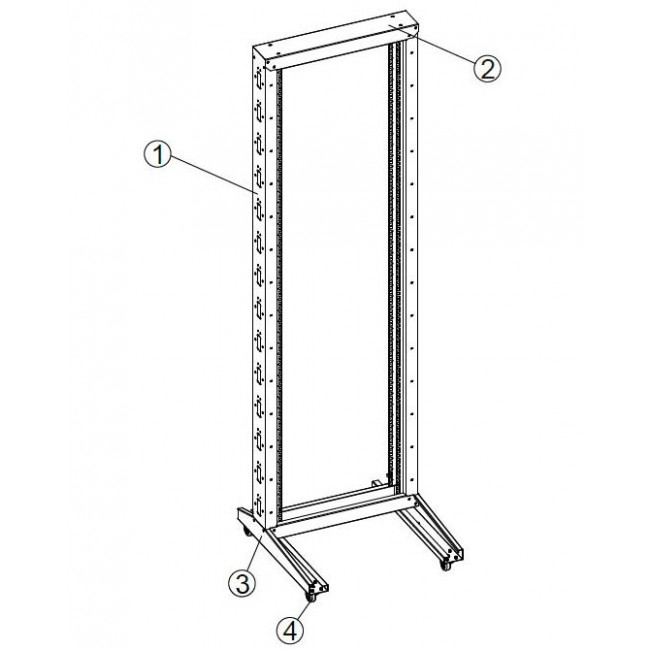 Open Frame Rack 32U 19" SRA6632 SAFEWELL
