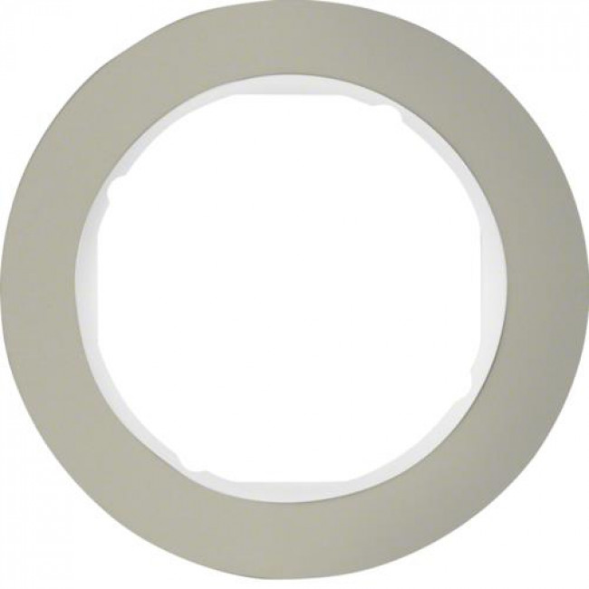 Πλαίσιο 1 Θέσης Inox Με Λευκό R.Classic BERKER