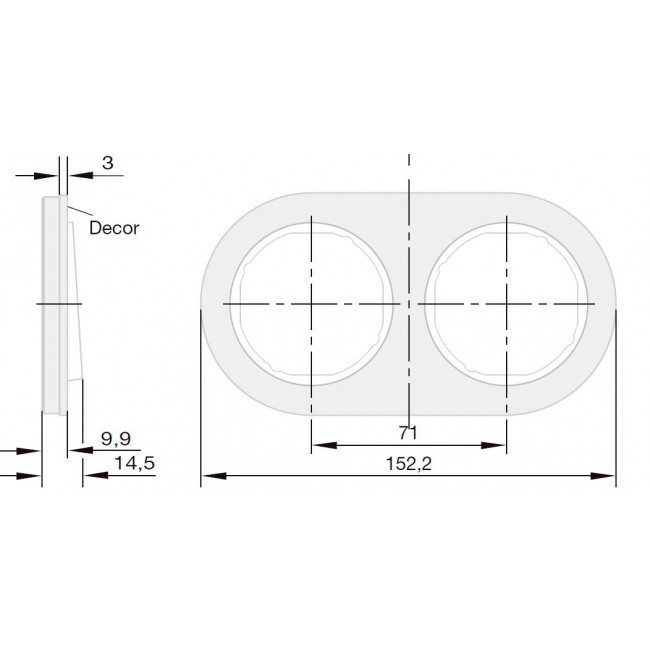 Πλαίσιο 2 Θέσεων Inox Με Λευκό R.Classic BERKER