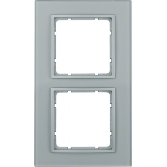 Πλαίσιο 2 Θέσεων Γυαλί Αλουμίνιο B.7 BERKER