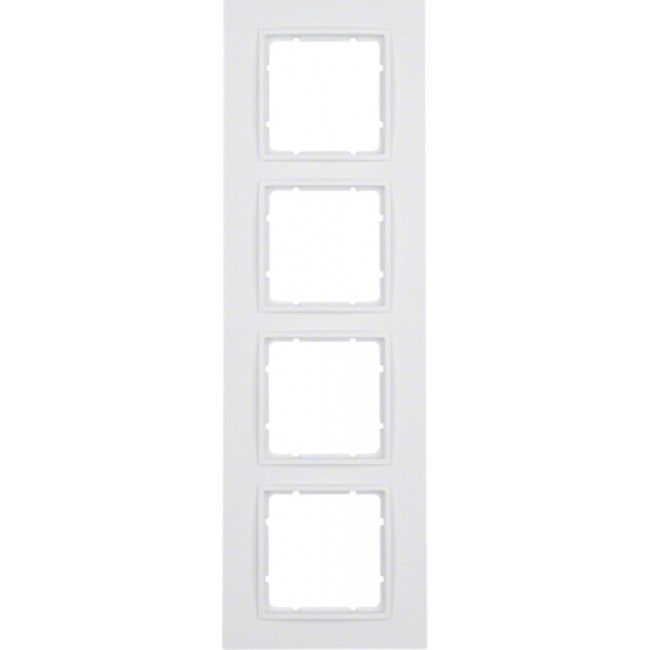 Πλαίσιο 4 Θέσεων Λευκό Ματ B.7 BERKER