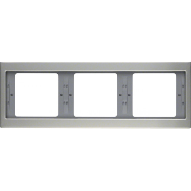 Πλαίσιο 3 Θέσεων Οριζόντιο Inox K.5 BERKER