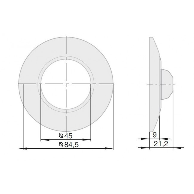 Πλαίσιο 1 Θέσης Λευκό Πορσελάνη 1930 BERKER
