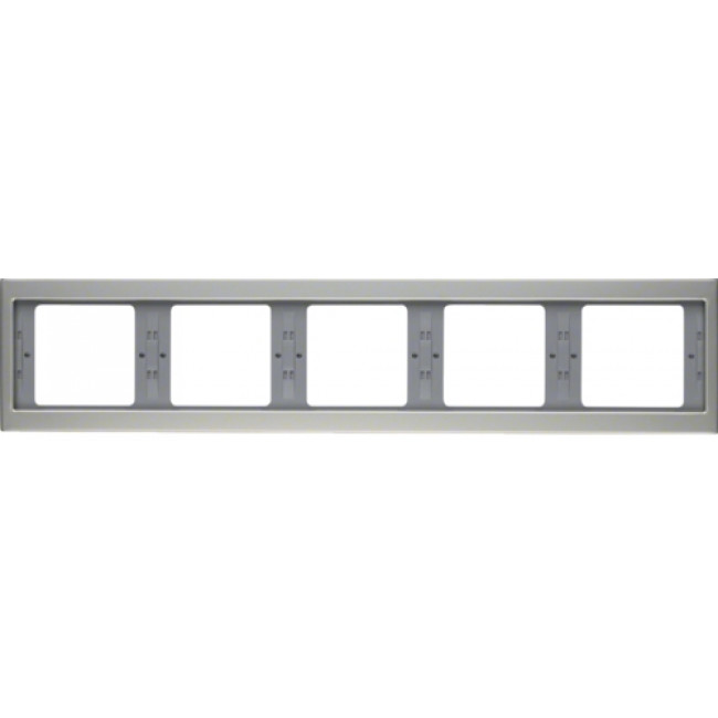 Πλαίσιο 5 Θέσεων Οριζόντιο Inox K.5 BERKER