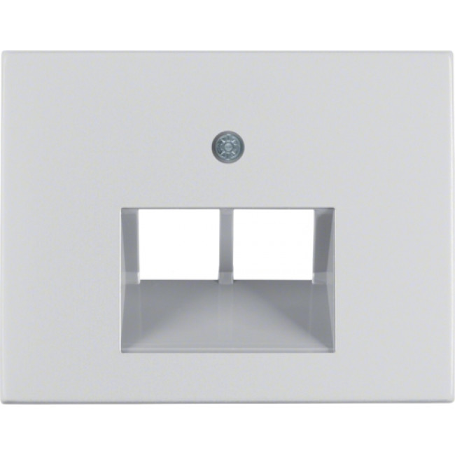 Μετώπη Πρίζας Διπλής Τηλεφώνου Ή Data Αλουμίνιο K.5 BERKER