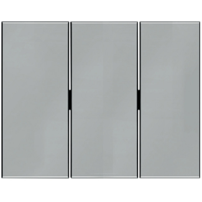 Μετώπη Διακόπτη Τριπλού Inox K.5 BERKER