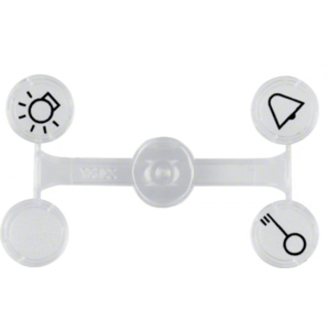 Μετώπη 1 Πλήκτρου Φωτεινής Λειτουργίας Ανθρακί S.1/B.x BERKER