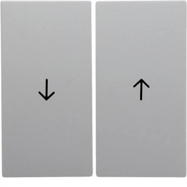 Μετώπη 2 Πλήκτρων Ρολών Λευκό Ματ S.1/B.x BERKER