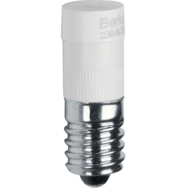 Ενδεικτική Λυχνία LED Ε10 Λευκό 230V 1678 BERKER