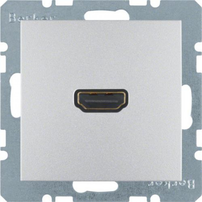 Πρίζα HDMI Με Γωνία Σύνδεσης 90° Αλουμίνιο S.1/B.x BERKER