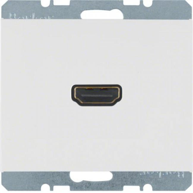 Πρίζα HDMI Με Γωνία Σύνδεσης 90° Λευκό K.1 BERKER