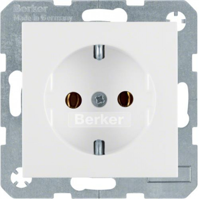 Πρίζα Σούκο Λευκό Ματ S.1/B.x BERKER