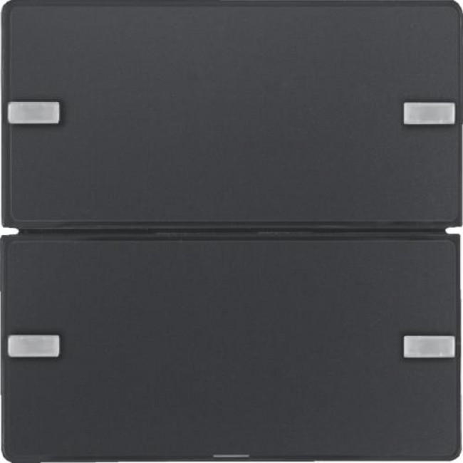 Μετώπη Bus Coupler KNX 2 Πλήκτρων Ανθρακί Q.x BERKER